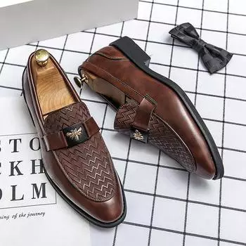 Модные мужские туфли-лодочки, повседневные, кожаные, дизайнерские, свадебные, мюли, роскошные, деловые, итальянские, туфли-лоферы, оксфорды для мужчин, размер 6~13 6