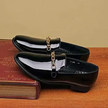 Модные мужские туфли на плоской подошве черного, золотого, формального, с кисточками, кожаные повседневные туфли, лоскутные, ручной работы, свадебные мужские туфли-лоферы, мокасины, модельные туфли 6 чёрный