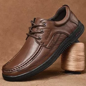 Модные мужские туфли на шнуровке из натуральной кожи, модные роскошные повседневные кроссовки, удобные туфли на плоской подошве, мужская обувь, универсальные уличные туфли-оксфорды для мужчин 38