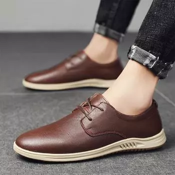Модные мужские удобные туфли для вождения с минималистичным и универсальным стилем. Роскошная мужская обувь для отдыха на свежем воздухе, прогулок и путешествий. 39 коричневый