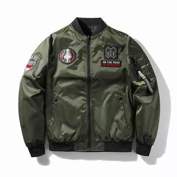 Модные мужские весенние и осенние двусторонние куртки Трендовые мужские куртки Бейсбольные куртки M