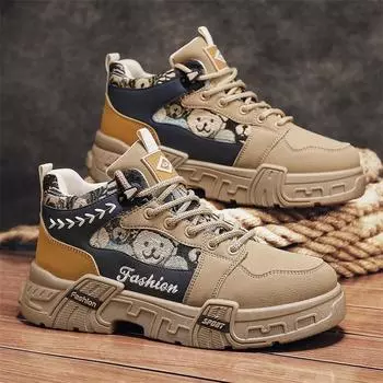 Модные мужские высокие ботинки Martin в британском стиле, мотоциклетная обувь, все повседневные туфли, модная обувь 39 чёрный