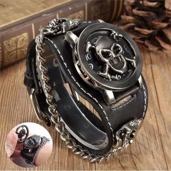 Наручные часы унисекс в готическом стиле чёрный