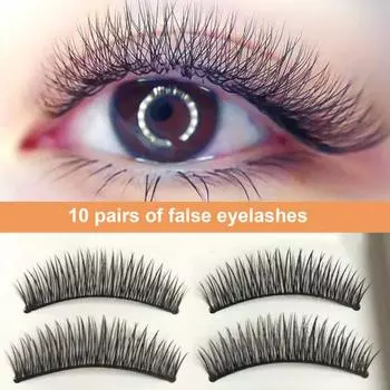 Модные накладные ресницы, мягкий аксессуар полуручной работы для свиданий чёрный