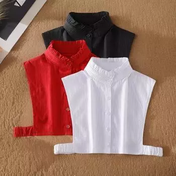 Модные накладные воротники женские украшения Белый накладной воротник женские съемные воротники лацкан блузка полурубашка женская одежда аксессуары