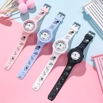 Модные наручные часы унисекс, водонепроницаемые, модные, цифровые, мужские, G, уличные, ударопрочные, женские, космические, светящиеся, электронные, молодежные, спортивные, студенческие, светодиодные часы розовый