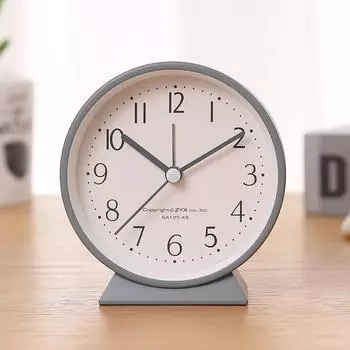 Модные настольные часы простые однотонные студенческие спальни бас ночник милые 3 дюйма будильники дети подарок домой