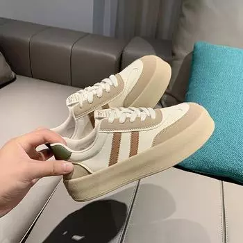 Модные немецкие кроссовки для женщин Весенние новинки Модные повседневные спортивные кроссовки в стиле ретро на толстой подошве, подходящие друг другу 35