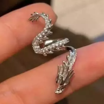 Модные необычные серьги-клипсы в виде драконьей ушной кости без пирсинга для женщин и мужчин, ювелирные изделия, аксессуары для вечеринок, подарок