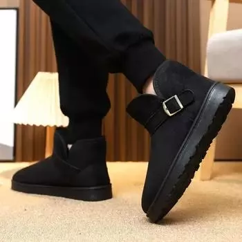 Модные нескользящие мужские ботинки с мехом на платформе, мужские туфли, классические, модные, 2025, оригинальные предложения, модные, низкие цены, винтажные, новые, в продаже 36