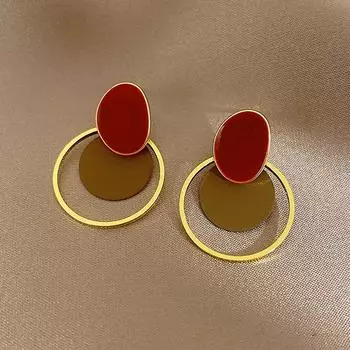 Модные нежные серьги для женщин Дамы золотой