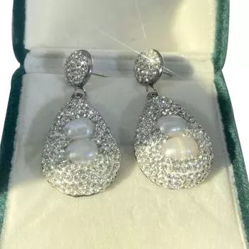 Модные нишевые дизайнерские серьги Серьги и серьги Instagram Trend Серебряные минималистичные женские универсальности