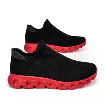 Модные носки, обувь для женщин, дышащие туфли на плоской подошве, унисекс, кроссовки на платформе, повседневная мужская обувь для ходьбы 35 темно-синий