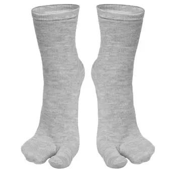 Модные носки Tabi Toe в японском стиле для мужчин и женщин, летние носки из волокна с двумя пальцами, кимоно, шлепанцы, сандалии, раздельные носки Tabi Toe