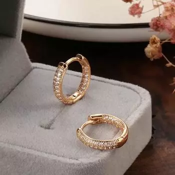 Модные новейшие модные стильные серьги из медного циркона с покрытием из розового золота 18 карат Бали для женщин и девочек