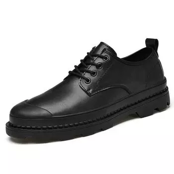 Модные новейшие мужские туфли, черные кожаные повседневные мужские туфли для ходьбы на открытом воздухе, классические оксфорды для мужчин, удобная обувь 38