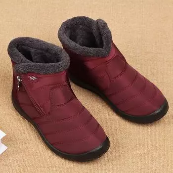 Модные новые хлопковые туфли 2024 года унисекс с толстым флисом и теплые короткие ботинки для повседневной носки, универсальные хлопковые ботинки и зимние ботинки 35 чёрный