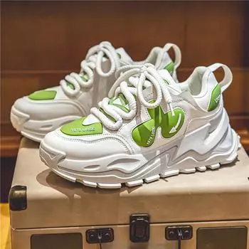 Модные новые классические мужские туфли на толстой подошве, увеличивающие рост, универсальные повседневные туфли, легкие, с мягкой подошвой, для утреннего бега, спортивные туфли 39