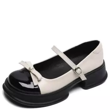 Модные новые летние элегантные женские босоножки 2024 года, модные женские эластичные туфли на плоском каблуке для вечеринок с неглубоким квадратным носком, туфли Мэри Джейн 34 чёрный