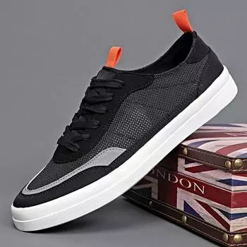 Модные новые летние дышащие повседневные модные парусиновые туфли классические ретро удобные туфли для сноуборда мужская обувь повседневные кроссовки для мужчин 38 черный белый