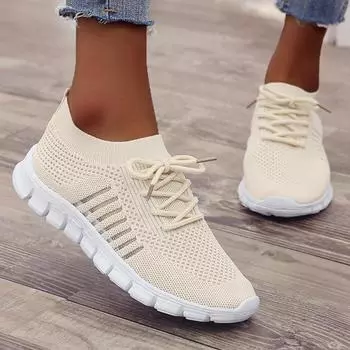 модные новые летние кроссовки женские слипоны сетчатые легкие дышащие кроссовки женские прогулочные платформы удобные женские повседневные туфли 39 коричневый