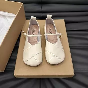 модные новые летние женские туфли на плоской подошве с круглым носком на плоской подошве для женщин туфли на платформе с пуговицами для улицы легкие повседневные платья с мелким жемчугом 35 серебряный