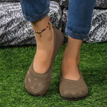 модные новые летние женские туфли на плоской подошве с круглым носком на плоской подошве для женщин, нескользящие повседневные туфли, туфли без застежек на неглубоких каблуках, туфли на платформе 35 чёрный