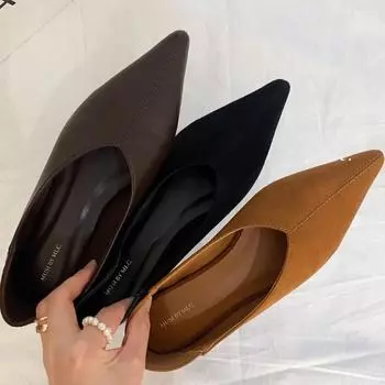 Модные новые модные балетки для женщин, удобные мягкие туфли без застежек на плоской подошве, женские повседневные элегантные кроссовки на низком каблуке 35 серебряный