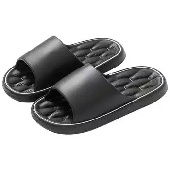 Модные новые модные однотонные лаконичные летние домашние тапочки мужские и женские легкие домашние тапочки из ЭВА для ванной комнаты парные скользящие пляжные сандалии 36-37 серый