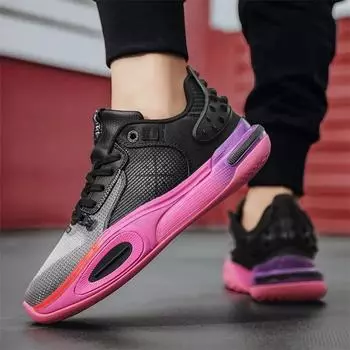 Модные новые мужские баскетбольные кроссовки для тренировок, студентов, дышащие, удобные, нескользящие, спортивные, оригинальные мужские спортивные кроссовки 36