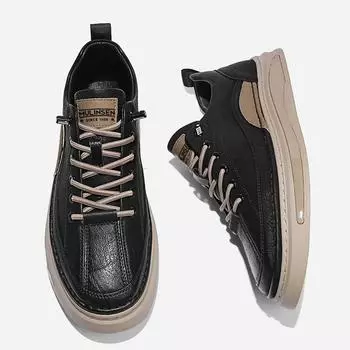 Модные новые мужские деловые кожаные туфли люксового бренда ручной работы на шнуровке повседневные туфли для улицы дизайнерские прогулочные теннисные кроссовки мокасины 38 чёрный