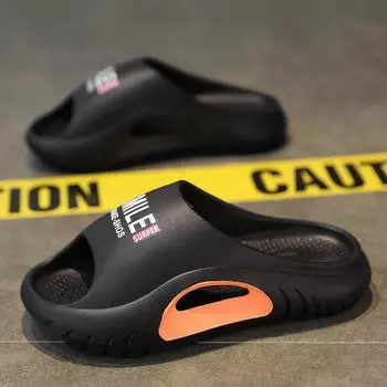 Модные новые мужские летние высокоэластичные пляжные сандалии Eva, повседневные уличные тапочки, мягкие мужские сандалии, модные мужские тапочки, без застежек, основной пуш-ап 40 белый