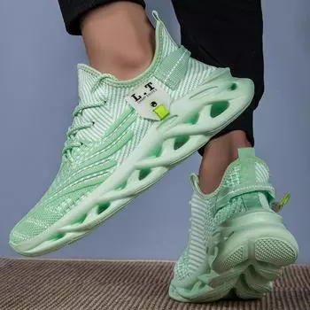 Модные новые мужские повседневные спортивные туфли, дышащие легкие кроссовки, сетчатые черные кроссовки для бега, спортивные кроссовки для бега, тенниса, ходьбы 36 коричневый