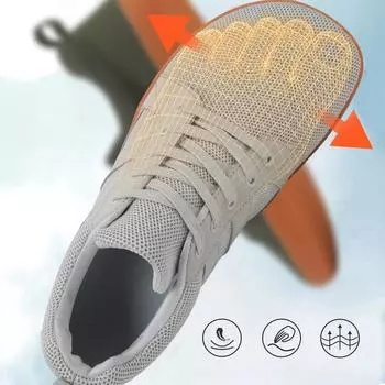 Модные новые мужские широкие парусиновые кроссовки 2024 года, модные балетки, мягкая подошва с нулевым перепадом высоты, широкий носок, легкие модные кроссовки, большой размер 48 36