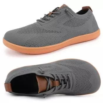 Модные новые мужские широкие парусиновые кроссовки 2024 года, модные балетки, мягкая подошва с нулевым перепадом высоты, широкий носок, легкие модные кроссовки большого размера 36