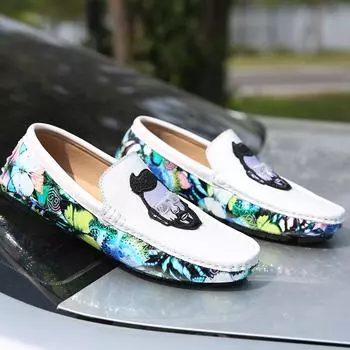 Модные новые мужские туфли с вышивкой из кожи для вождения, дизайнерские туфли ручной работы для свадебной вечеринки, туфли-оксфорды для мужчин, большой размер 45 6