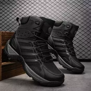 Модные новые мужские уличные ботинки большого размера, модная повседневная мужская обувь на толстой подошве, зимние удобные мужские ботинки на толстой подошве 39