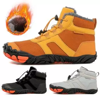 Модные новые мужские зимние ботинки, уличные ботинки для босых ног, женские ботильоны, роскошные теплые зимние ботинки, водонепроницаемые нескользящие кроссовки 36