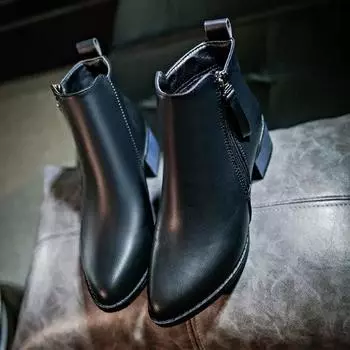 Модные новые осенне-зимние женские туфли женские с застежкой-молнией сбоку, с острым носком, женские ботильоны, винтажные модные ботинки 456t 9 бордовый