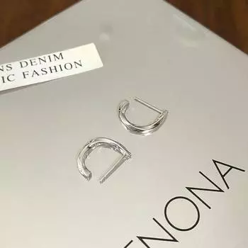 Модные новые осенние и зимние серьги, серьги для женщин, индивидуальный дизайн, полукруглые серьги