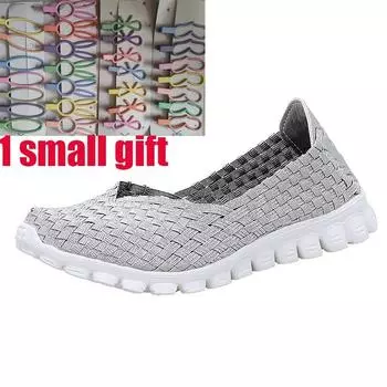 Модные новые осенние женские повседневные туфли на плоской подошве из плетеной ткани, однотонные модные женские туфли на плоской подошве для женщин, туфли-лоферы, женская обувь 4.5