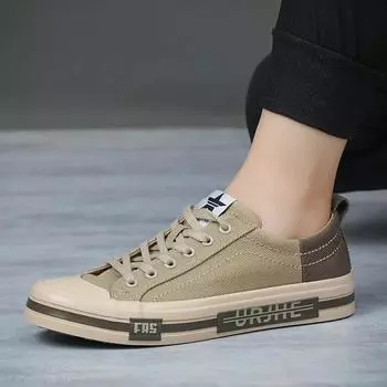 Модные новые парусиновые туфли для вождения, мужские туфли на шнуровке из вулканизированного холста, мужские дизайнерские мокасины на плоской подошве, нескользящие повседневные кроссовки для мужчин 2024 38 красный