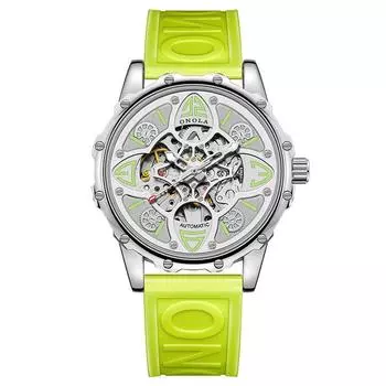 Модные новые полностью автоматические механические часы с четырьмя листами клевера для мужчин и женщин с водонепроницаемым ремешком