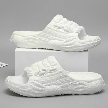 Модные новые популярные летние мужские сандалии для отдыха на открытом воздухе Eva Soft Mans Casual Shoes нескользящие с толстой подошвой Индивидуальная модная мужская обувь 40 бежевый