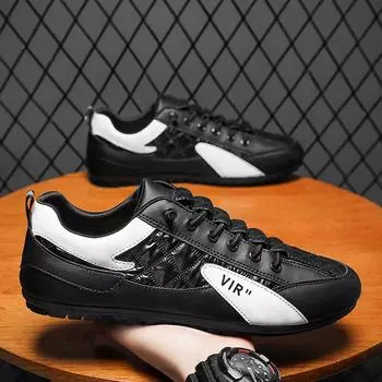 Модные новые повседневные классические мужские удобные легкие туфли летние дышащие гладкие парусиновые спортивные туфли мужские туфли 39