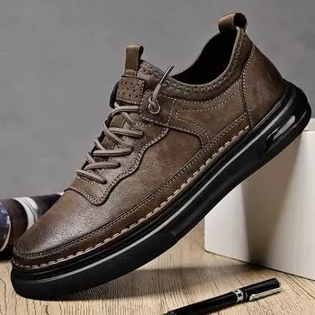 Модные новые повседневные туфли из кожи ручной работы для мужчин, дизайнерская обувь для активного отдыха, кроссовки для ходьбы, высококачественная спортивная обувь Zapatos Hombre 38