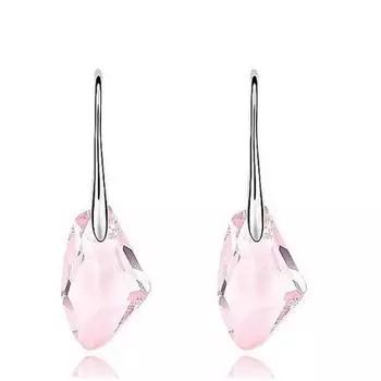 Модные новые серьги-гвоздики с австрийскими кристаллами и стразами для женщин красный