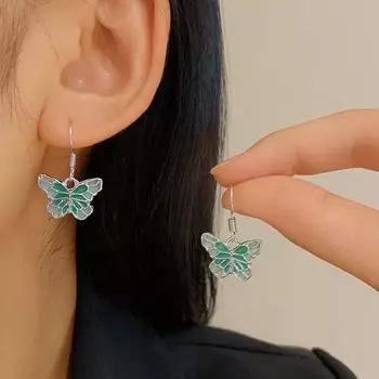 Модные новые серьги-подвески в виде бабочек простой изысканный дизайн серьги-бабочки ювелирные изделия подарки как
