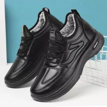 Модные новые теплые мужские ботинки из бархата и хлопка, зимние мужские ботинки, ветрозащитные зимние ботинки, удобная мужская повседневная обувь, нескользящие походные ботинки 39 коричневый