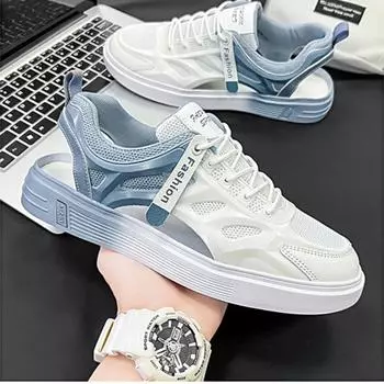 Модные новые туфли Hole Shoes, мужские нескользящие летние тапочки Baotou Lazy Half Slippers, мужские туфли с одной педалью, пляжная обувь для плавания вверх по течению. 39 зелёный